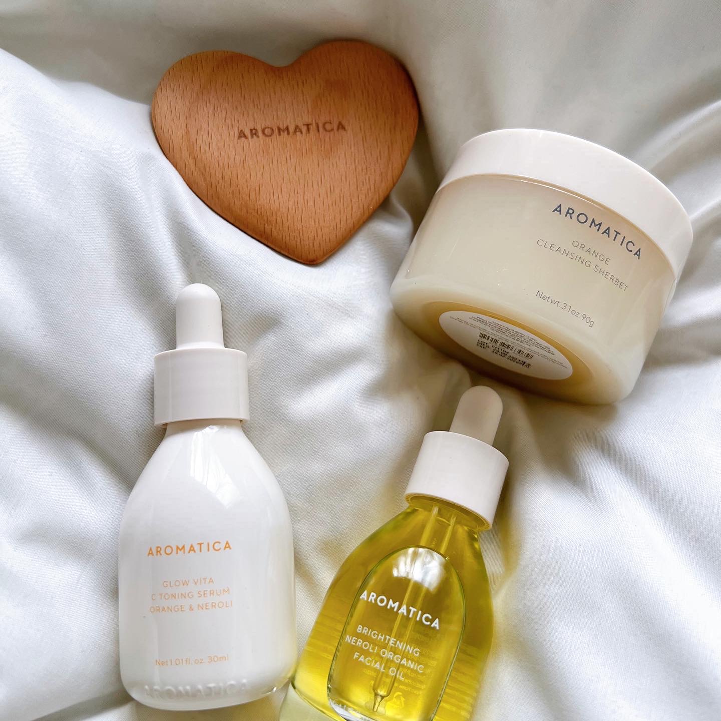 オレンジクレンジングシャーベット/AROMATICA/クレンジングバームを使ったクチコミ（3枚目）