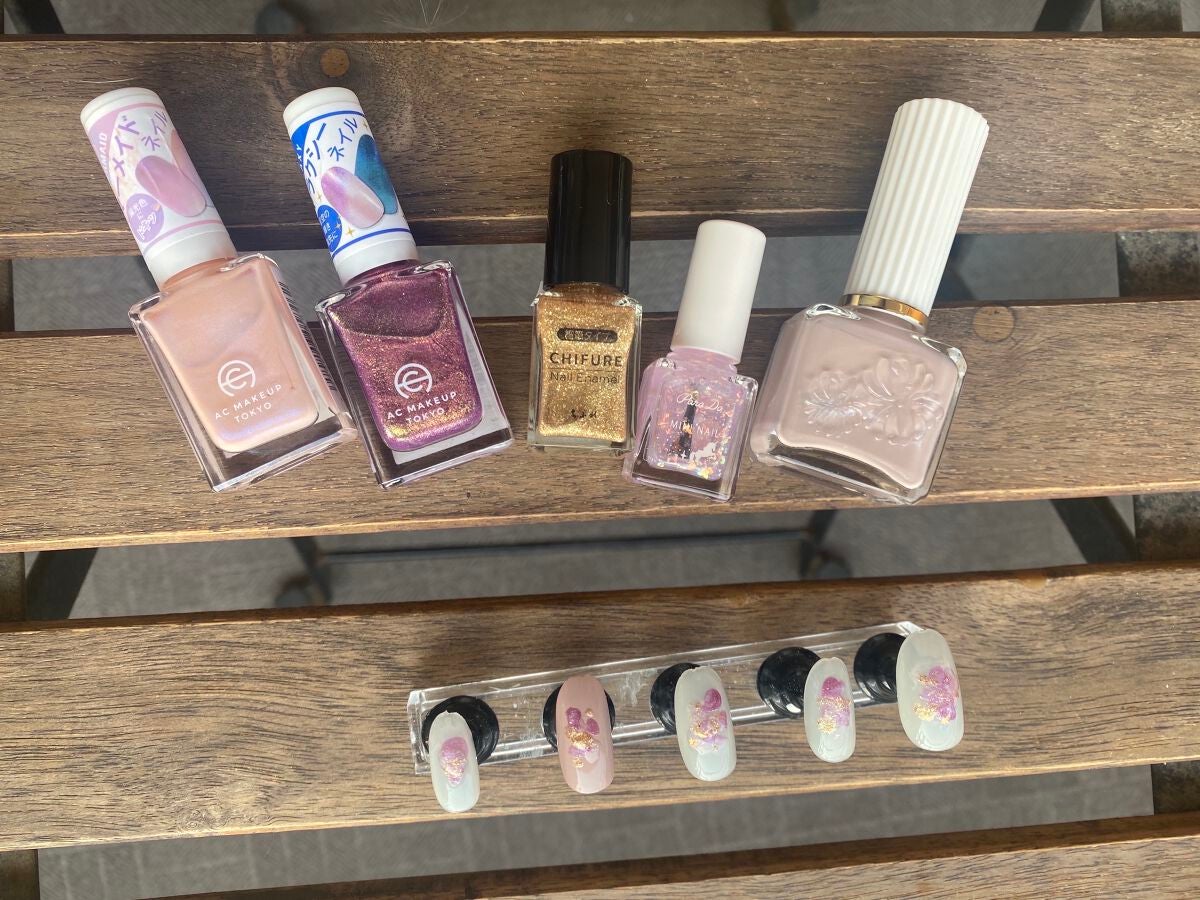 ネイル エナメル 細筆タイプ/ちふれ/マニキュアを使ったクチコミ(4枚目)