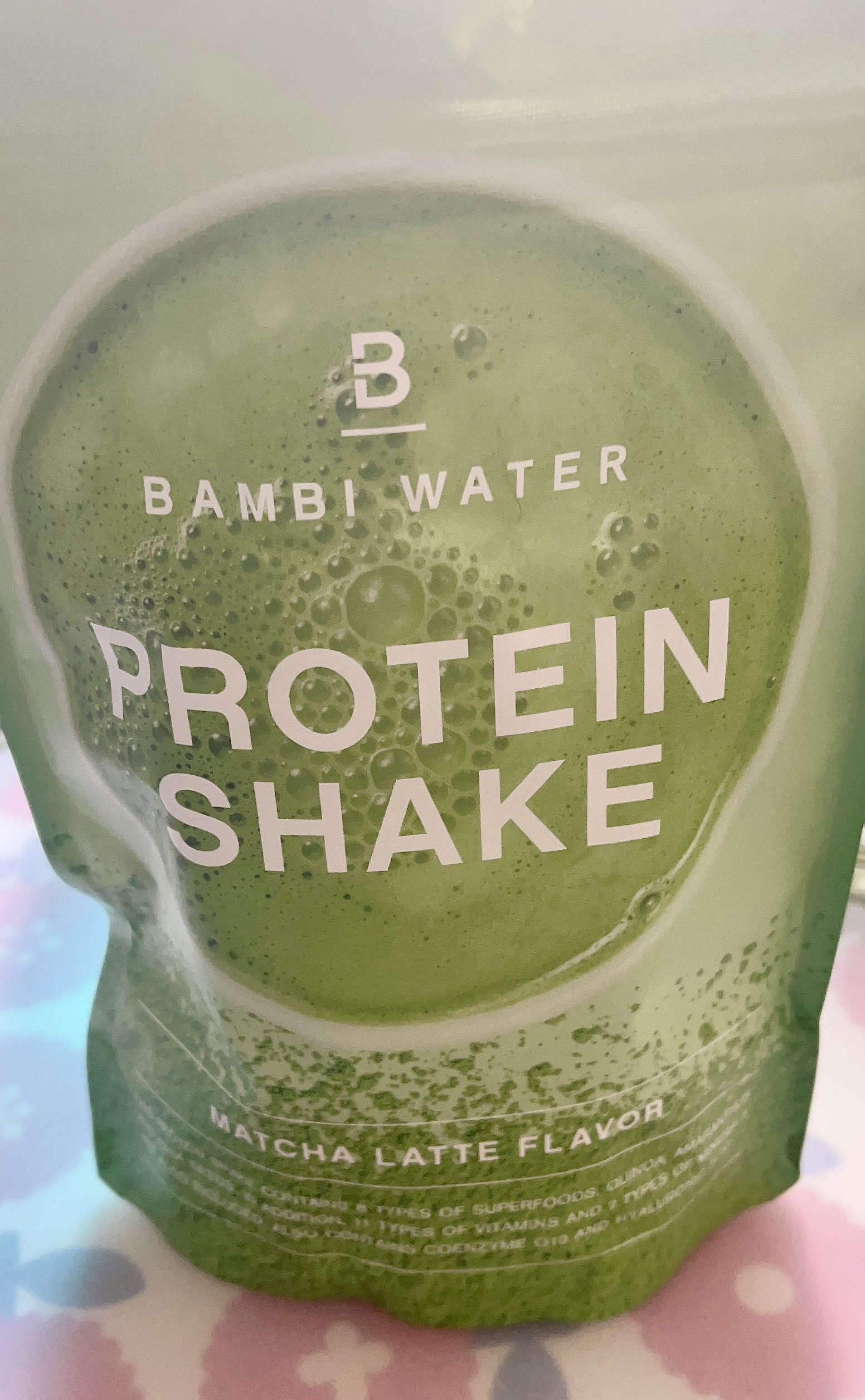 プロテインシェイク 抹茶ラテ/BAMBI WATER/その他プロテインを使ったクチコミ（1枚目）