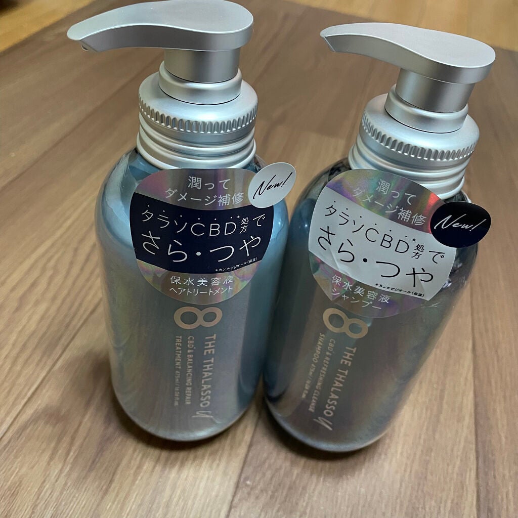 エイトザタラソ ユー CBD&リフレッシング クレンズ 美容液シャンプー/CBD&バランシング ダメージリペア 美容液ヘアトリートメント/エイトザタラソ/市販シャンプーを使ったクチコミ(1枚目)