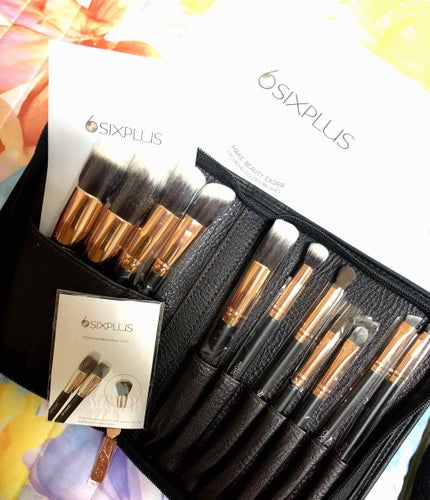 貴族のゴールド メイクブラシ11本セット 化粧ポーチ付き/SIXPLUS/メイクブラシを使ったクチコミ(1枚目)