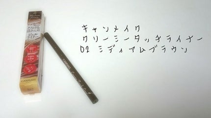 クリーミータッチライナー/キャンメイク/ジェルアイライナーを使ったクチコミ(1枚目)