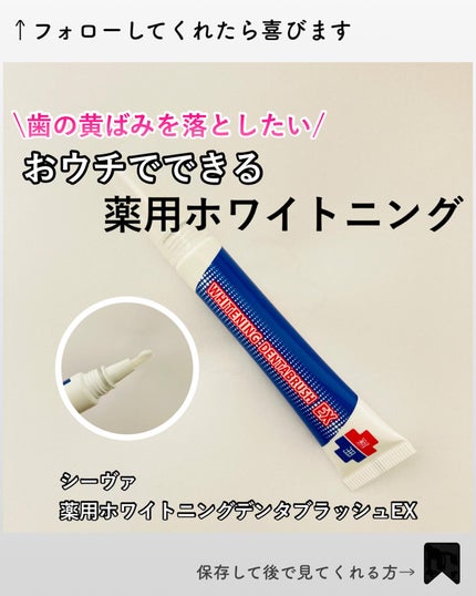 薬用ホワイトニング デンタブラッシュ EX/シーヴァ/その他オーラルケアを使ったクチコミ(1枚目)