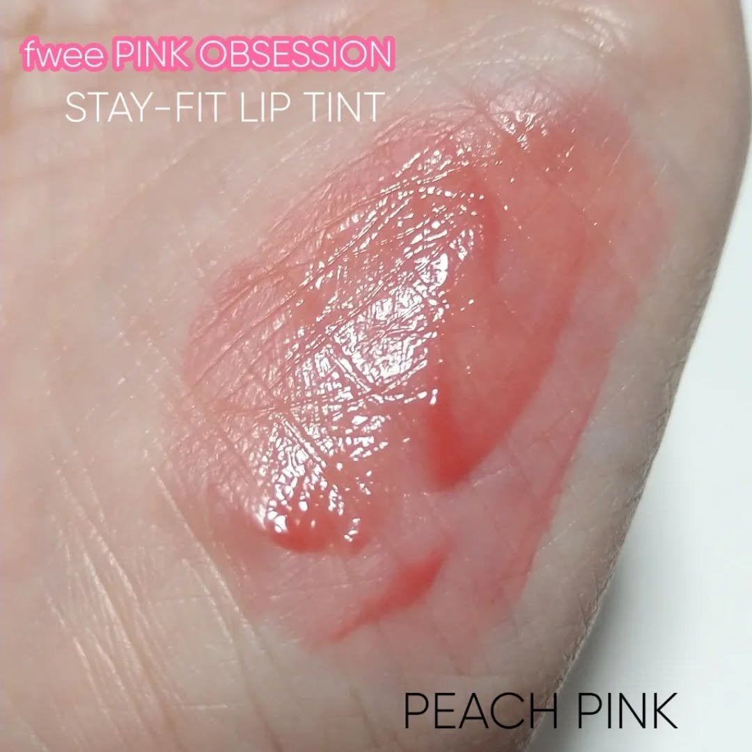 フィー ピンクオブセッションステイフィットティント/fwee/リップティントを使ったクチコミ(5枚目)