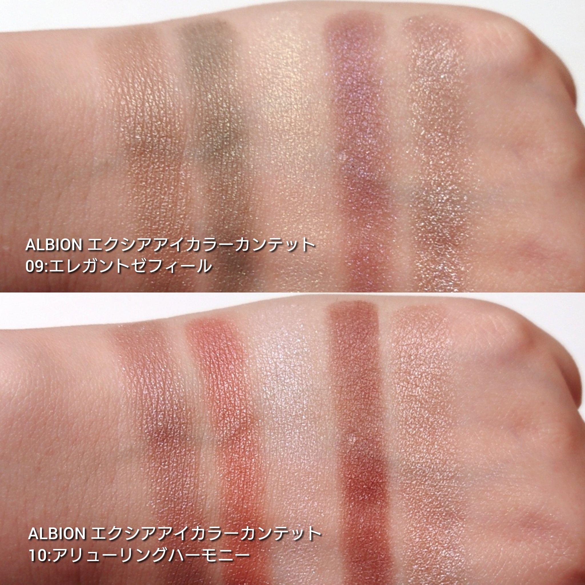 エクシア アイカラー カンテット/ALBION/アイシャドウパレットを使ったクチコミ（3枚目）