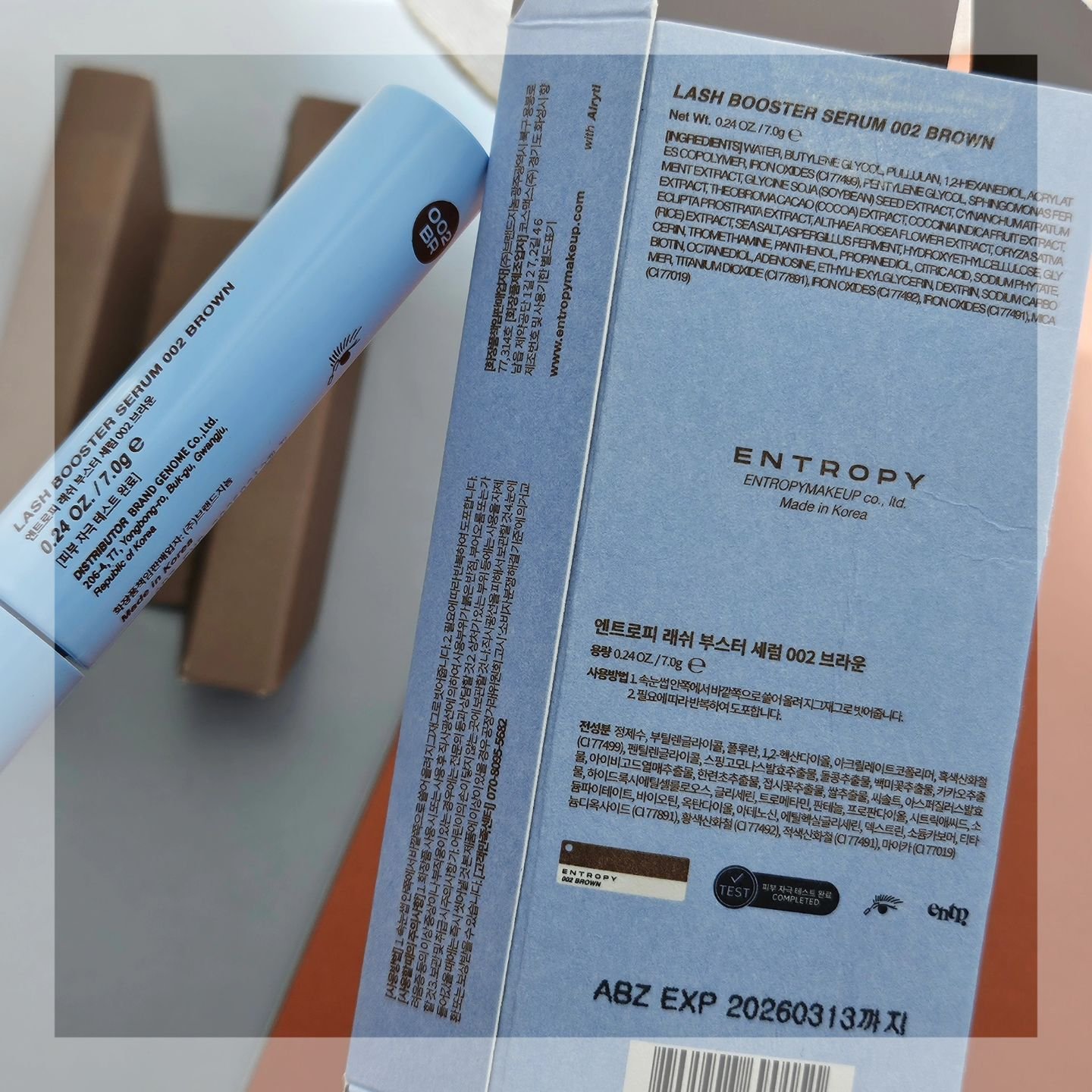 ブロウアンドラッシュブースターセラム/ENTROPY/マスカラを使ったクチコミ（3枚目）