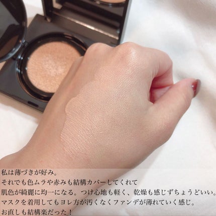 NARS ナチュラルラディアント ロングウェア クッションファンデーションのクチコミ「カバー力◎!自然なツヤ肌ナチュラル仕上がり💎.◌*
つけ心地も軽くてお気に入り😍❤!
#N.....」(3枚目)