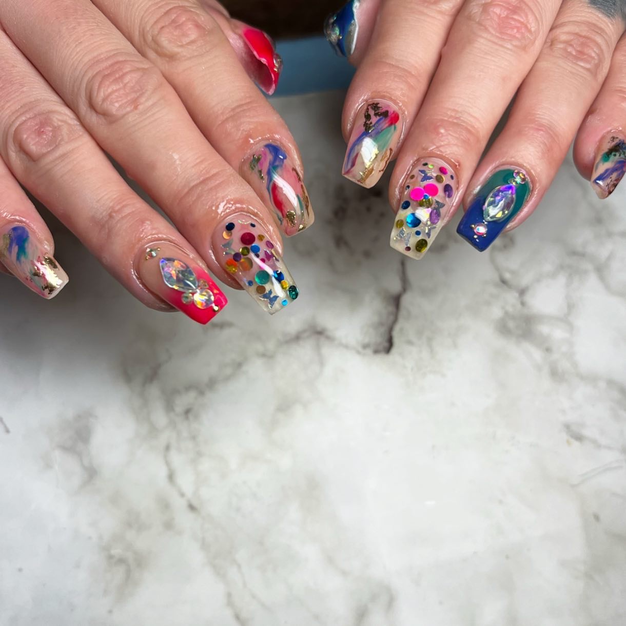 #カラフルネイル,#ネイル,#ニュアンスネイル,#スカルプネイル,#ジェルネイル,#ママネイル,#ギャルネイル,#大人ネイル,#派手ネイル,#ネイル,#城陽ネイル,#京都ネイル,#大阪ネイル,#奈良ネイルのネイルデザイン