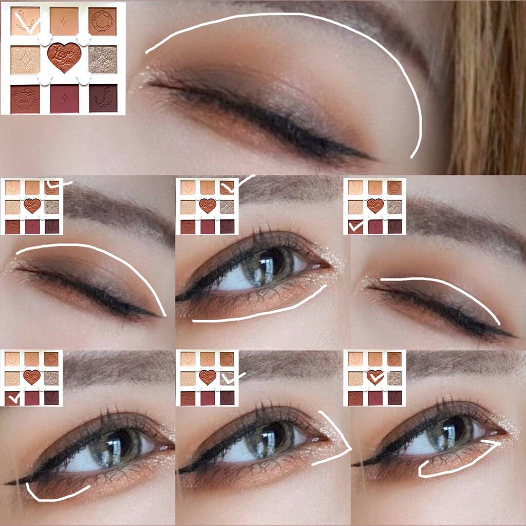 Love Bear 9色 アイシャドウパレット/FlowerKnows/アイシャドウパレットを使ったクチコミ（3枚目）