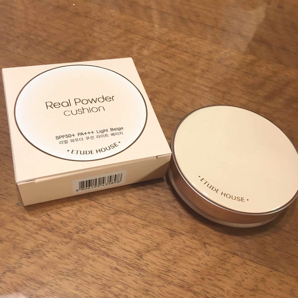 リアルパウダー クッション SPF50+/PA+++/ETUDE/クッションファンデーションを使ったクチコミ（1枚目）