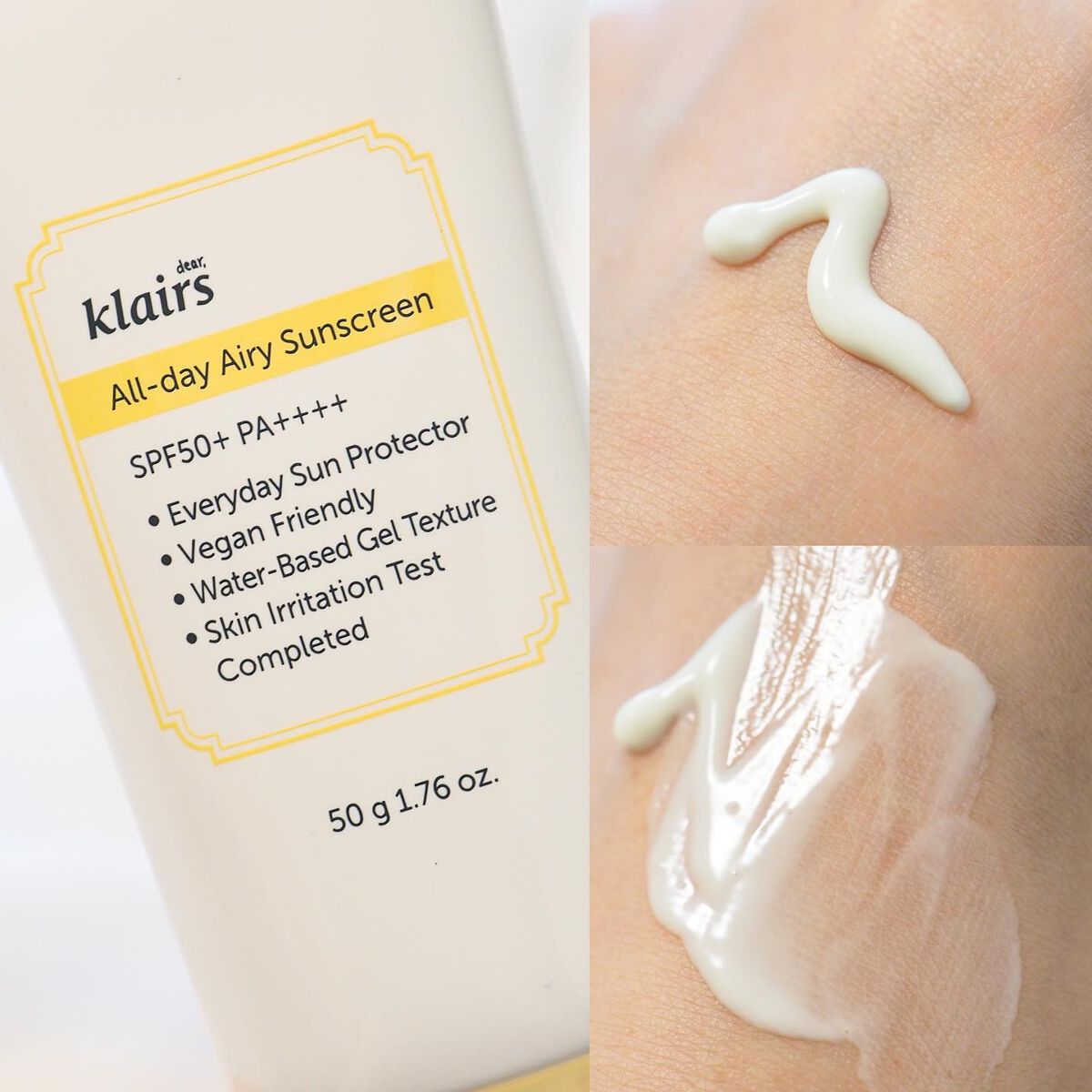 All-day エアリーサンスクリーン50g/Klairs/日焼け止めクリームを使ったクチコミ（2枚目）