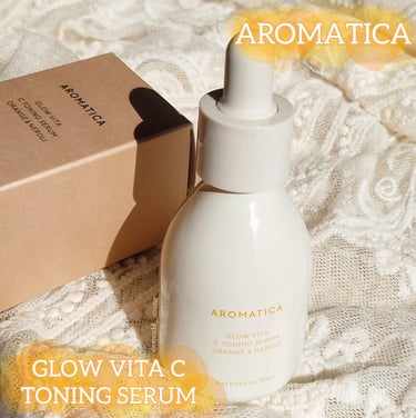 香りに癒やされる☺️

Aromatica
　GLOW VITA C TONING SERUM
　ORANGE & NEROLI
　>> 30mL

――――――――――――――――――――

【 特徴