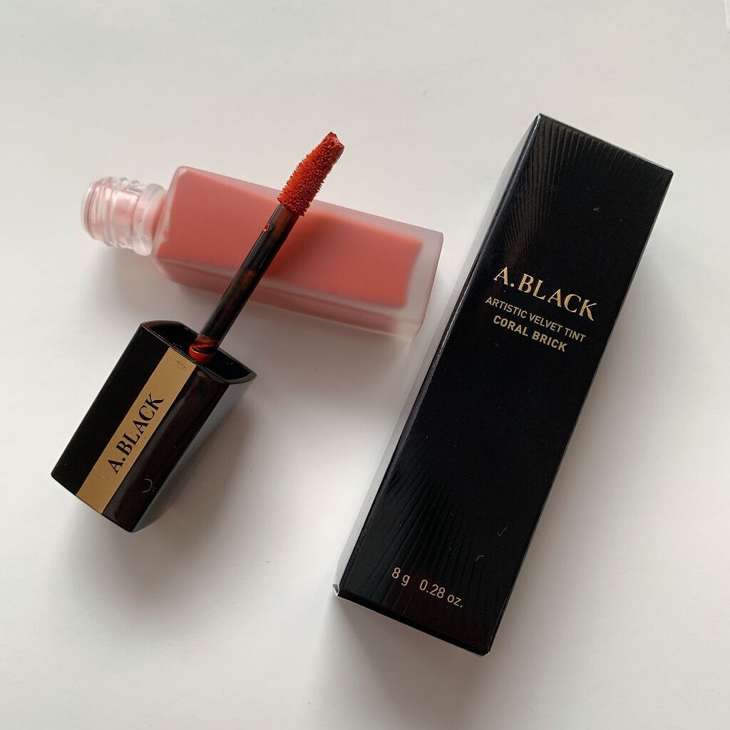 アーティスティックベルベットティント/A.BLACK/リップティントを使ったクチコミ(4枚目)
