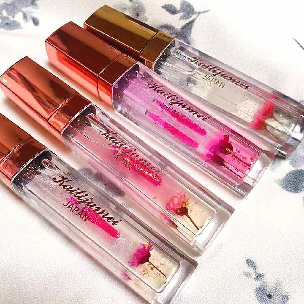 フラワーリップグロス/Kailijumei/リップグロスを使ったクチコミ(1枚目)