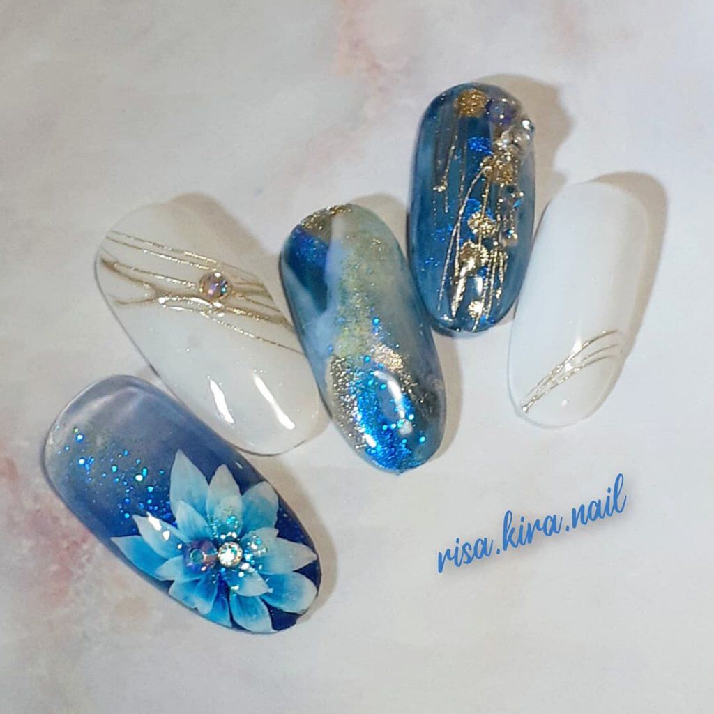 #春夏ネイル,#夏ネイル,#春ネイル,#キラキラネイルのネイルデザイン