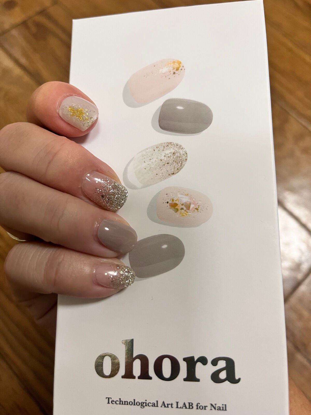 セミキュアジェルネイル(ハンド)/ohora/ネイルシールを使ったクチコミ(1枚目)