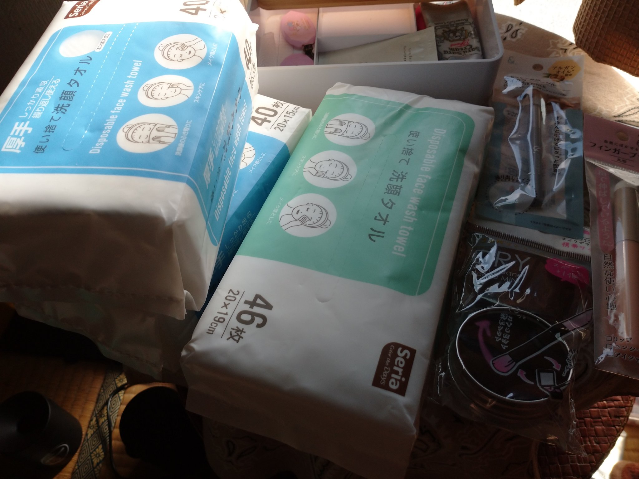 使い捨て洗顔タオル/セリア/クレンジングタオルを使ったクチコミ（1枚目）