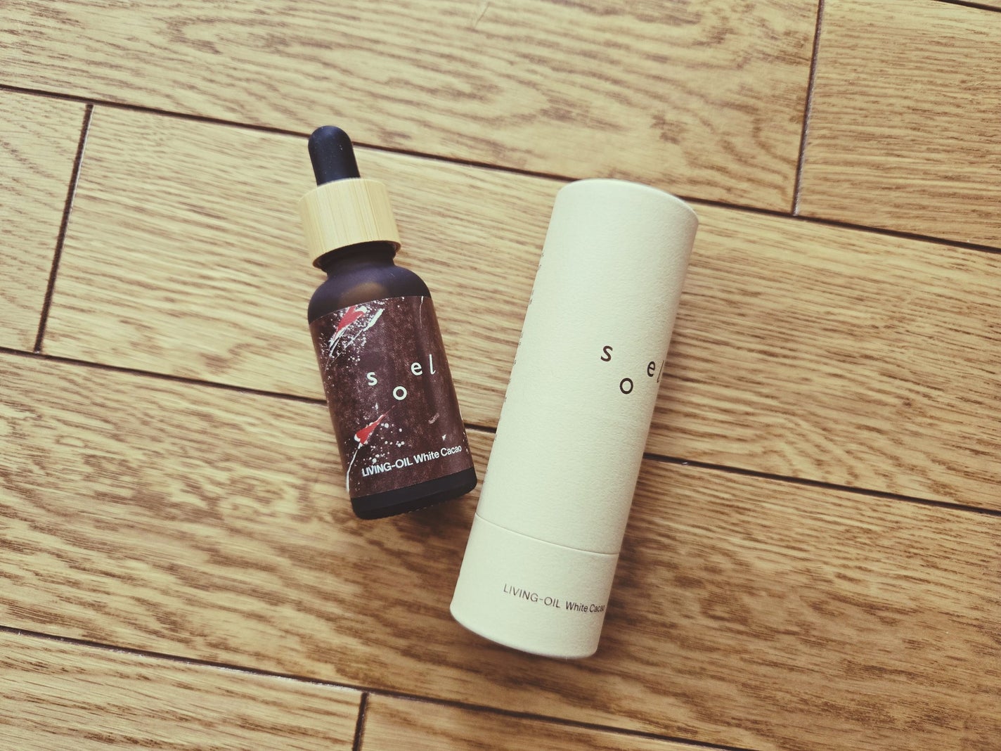 バレンタイン限定LIVING-OIL【White Cacao 】/soel/フェイスオイルを使ったクチコミ(1枚目)