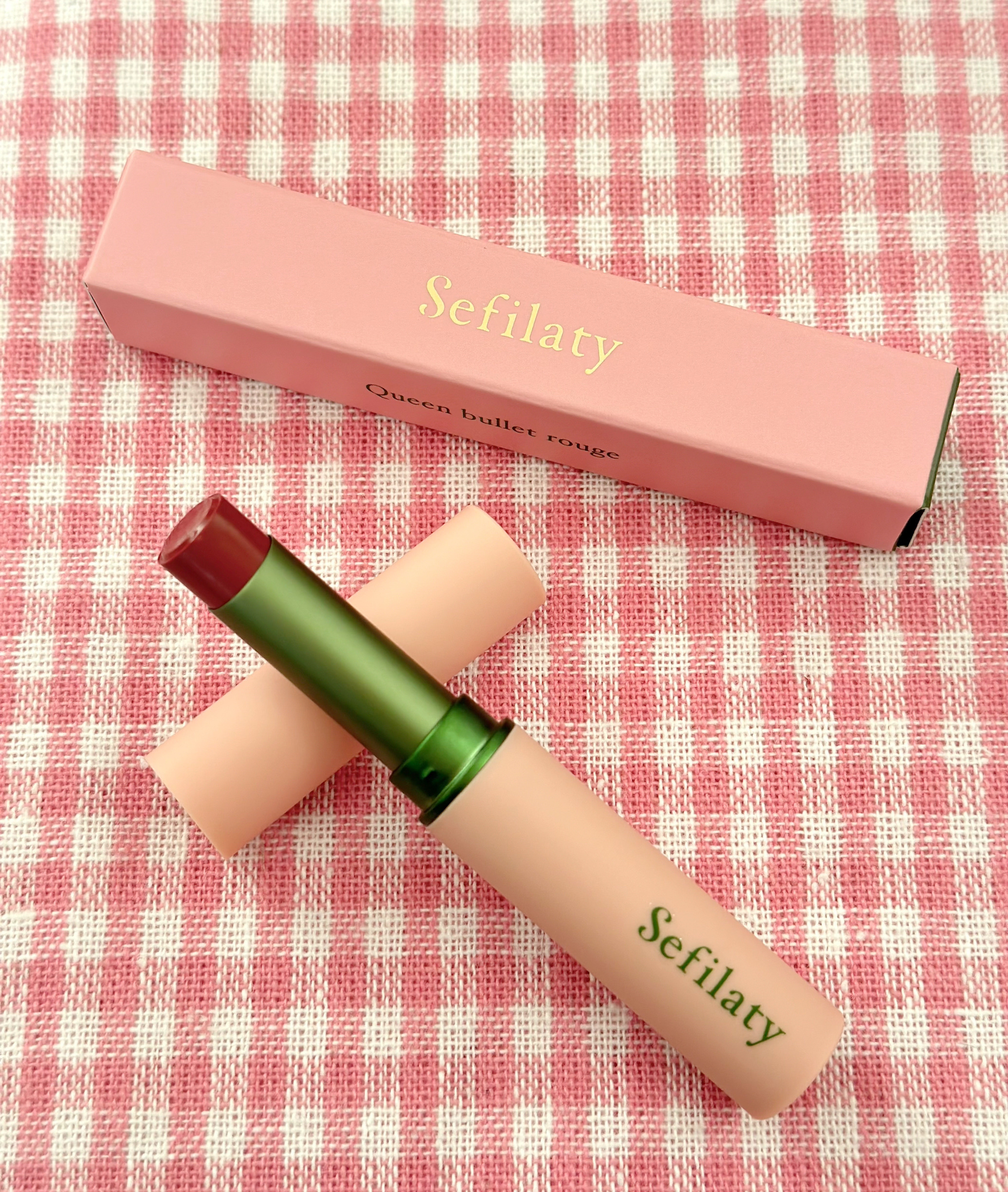 セフィラティ クイーンバレットルージュ 01 ピンクトリート/Sefilaty/口紅を使ったクチコミ（1枚目）