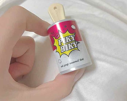 ピキビキ アートポップ エナメル ティント/TONYMOLY/リップティントを使ったクチコミ(1枚目)