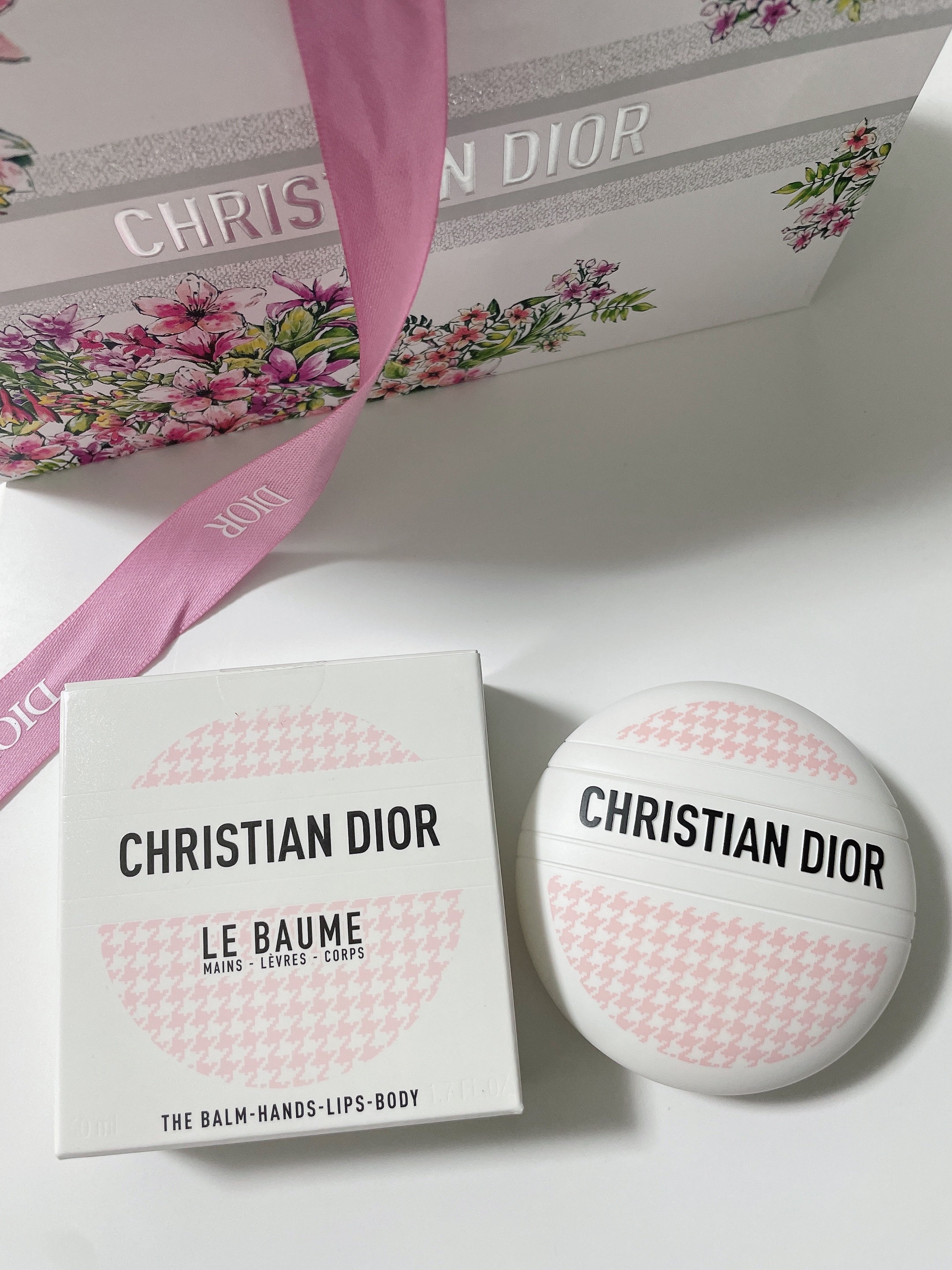 クリスチャン・ディオール ル ボーム 50ml 限定版　ピンク　千鳥格子 最終値下げ！ディオール・ルボームChristian限定版ケース付き50ml