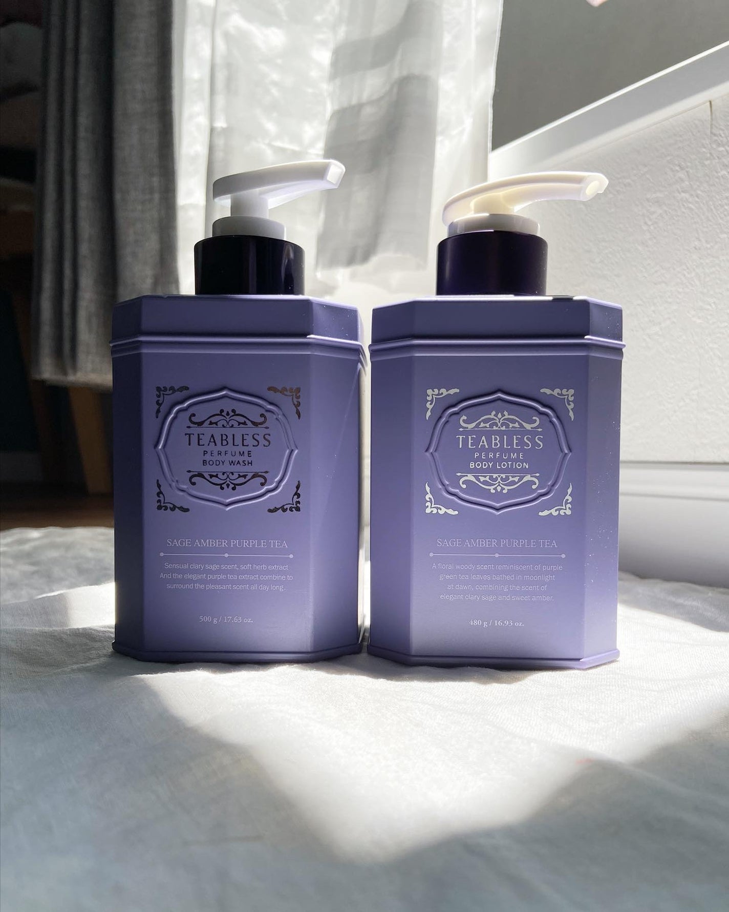 パフュームボディローション セイジアンバーパープルティー/TEABLESS/ボディローションを使ったクチコミ(4枚目)