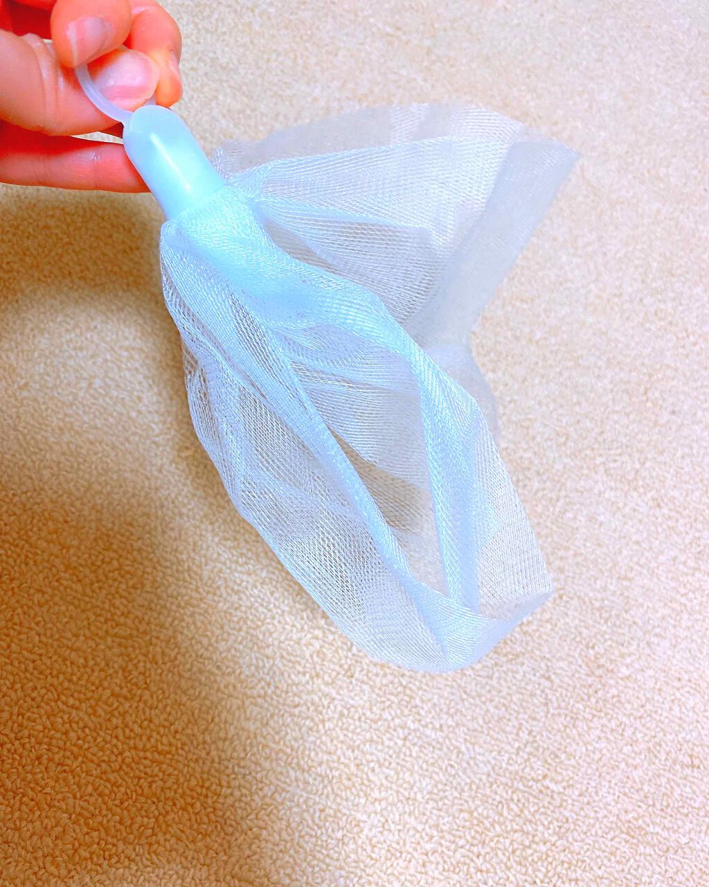 洗顔用泡立てネット/無印良品/その他スキンケアグッズを使ったクチコミ(2枚目)