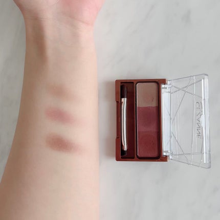 ノーズ&アイブロウパウダー/CEZANNE/パウダーアイブロウを使ったクチコミ(3枚目)