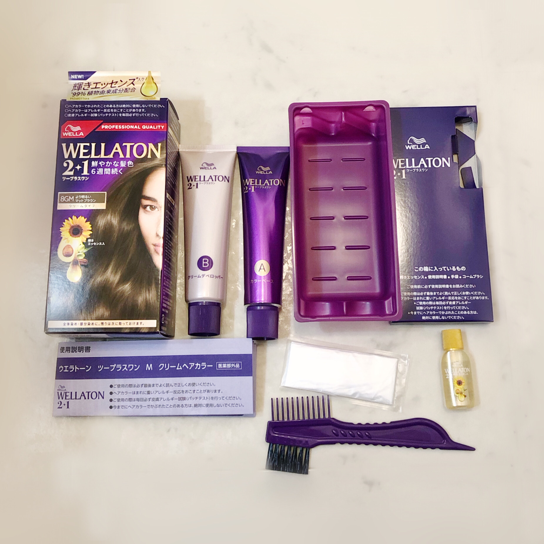 ウエラトーン ツープラスワン クリームタイプ/ウエラ/ヘアカラーを使ったクチコミ（2枚目）