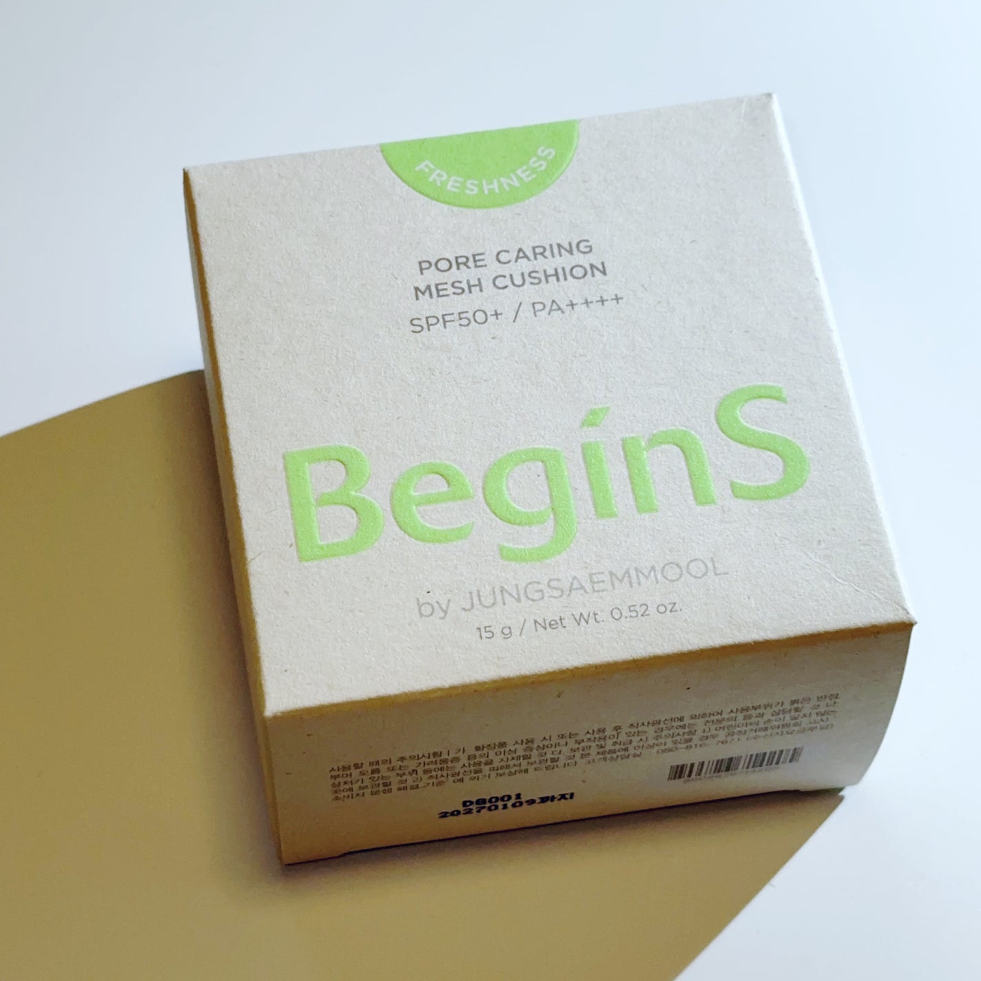 Pore Caring Mesh Cushion/BeginS by JUNGSAEMMOOL/クッションファンデーションを使ったクチコミ(6枚目)
