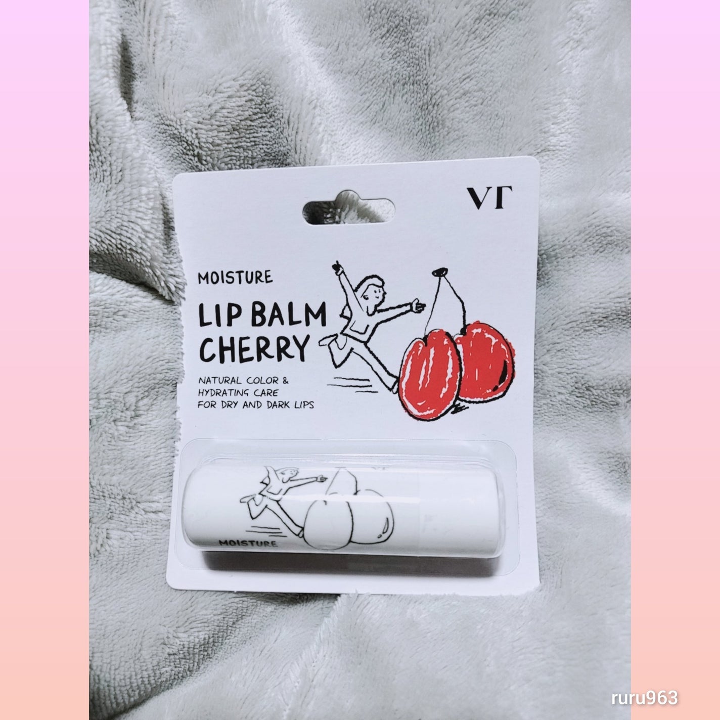 モイスチャーリップバーム チェリー/VT/リップバームを使ったクチコミ(1枚目)