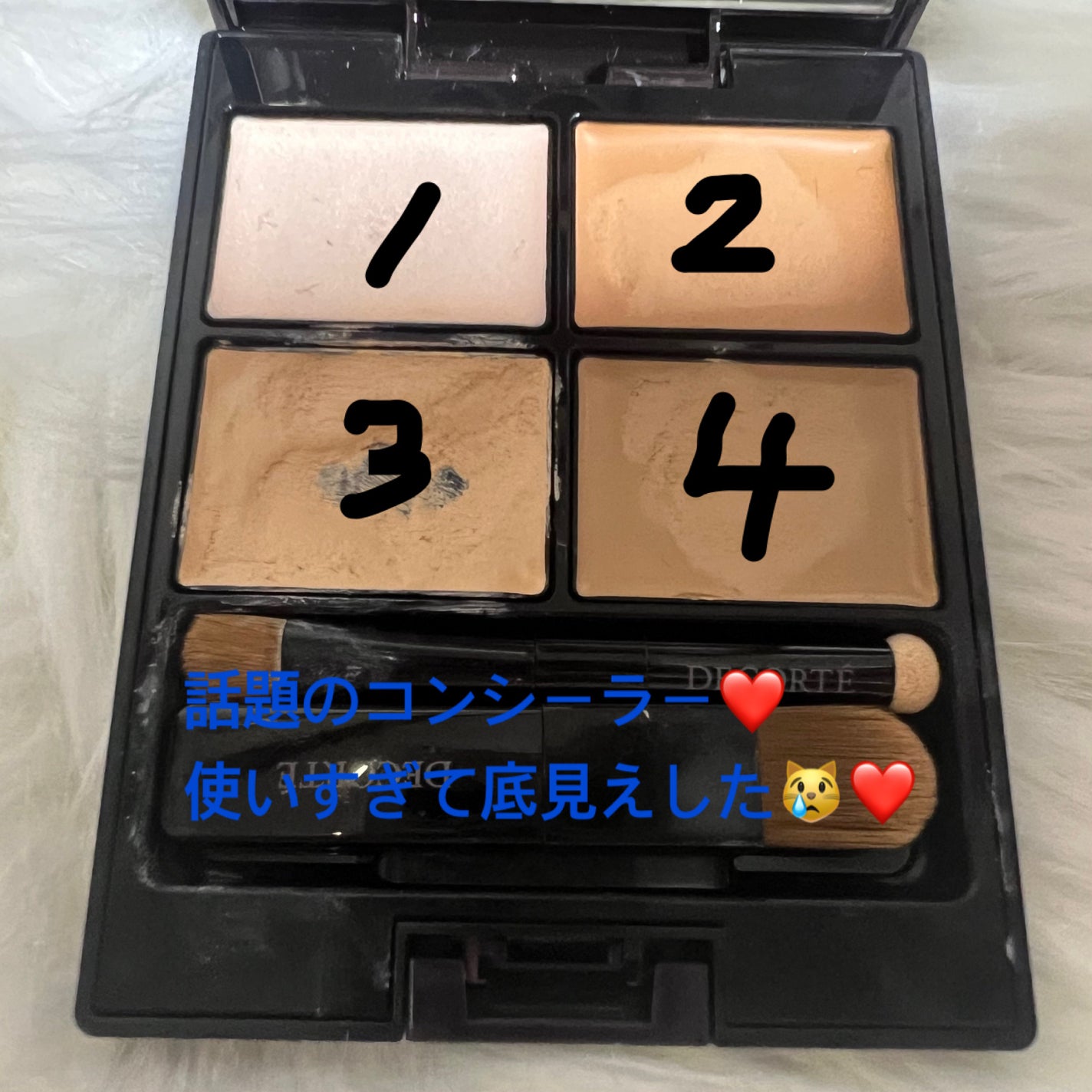 トーンパーフェクティング パレット/DECORTÉ/パレットコンシーラーを使ったクチコミ(1枚目)