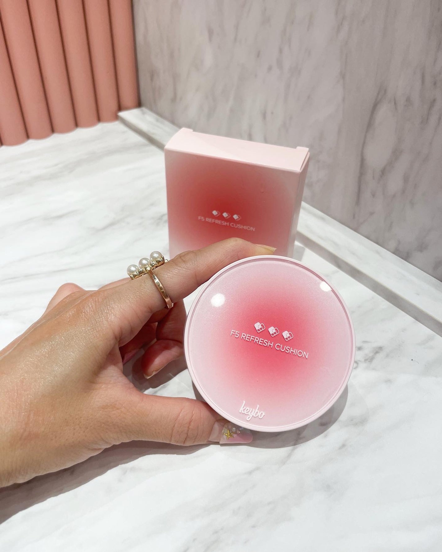 F5 リフレッシュクッション/keybo/クッションファンデーションを使ったクチコミ(1枚目)