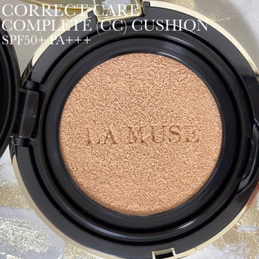 ラミューズ CORRECT CARE COMPLETE CC CUSHIONのクチコミ「LA MUSE
CORRECT CARE COMPLETE CC CUSHION
SPF50+.....」（2枚目）