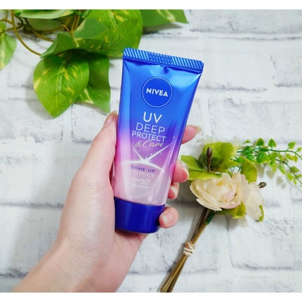 ニベアUV ディープ プロテクト&ケア トーンアップ エッセンス/ニベア/日焼け止めローションを使ったクチコミ(3枚目)