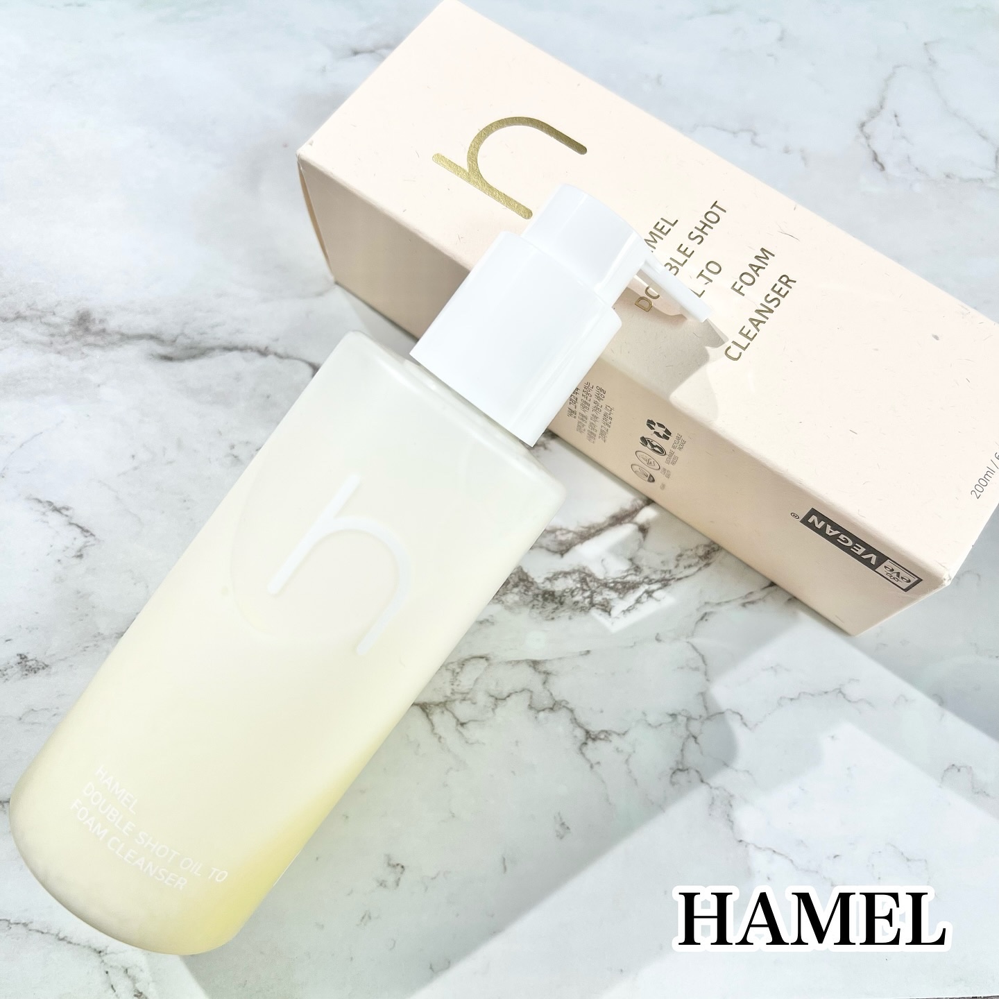 ダブルショットオイルトゥーフォームクレンザー/HAMEL/オイルクレンジングを使ったクチコミ（1枚目）