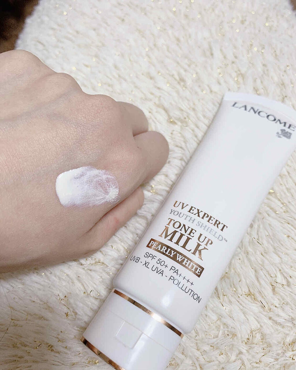 UV エクスペール トーン アップ ローズ/LANCOME/日焼け止め・UVケアを使ったクチコミ(2枚目)