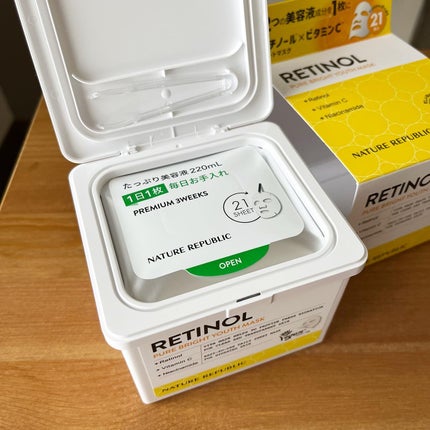 キューブマスク レチノール/ネイチャーリパブリック/シートマスク・パックを使ったクチコミ(4枚目)