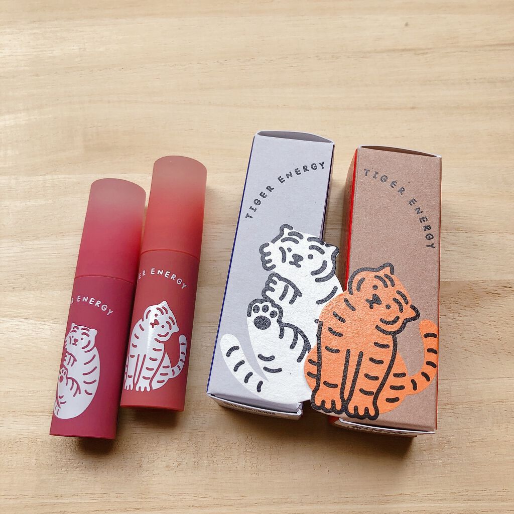 ムジークタイガージェリーデューイーリップティント 02/ETUDE/口紅を使ったクチコミ（2枚目）