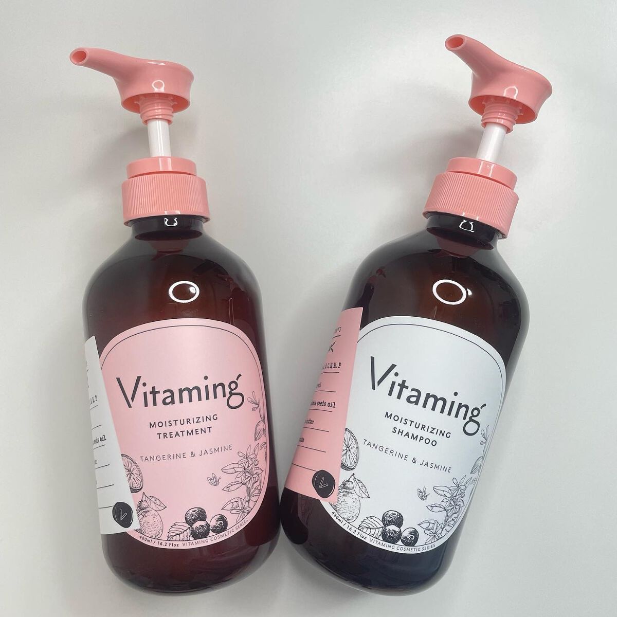 モイストシャンプー/トリートメント(タンジェリン＆ジャスミンの香り)/Vitaming/市販シャンプーを使ったクチコミ（1枚目）