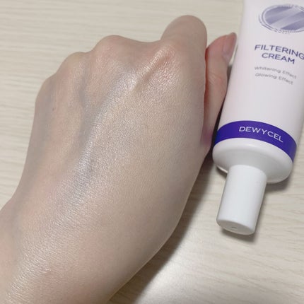 フィルタリングクリーム/DEWYCEL/日焼け止めクリームを使ったクチコミ(2枚目)