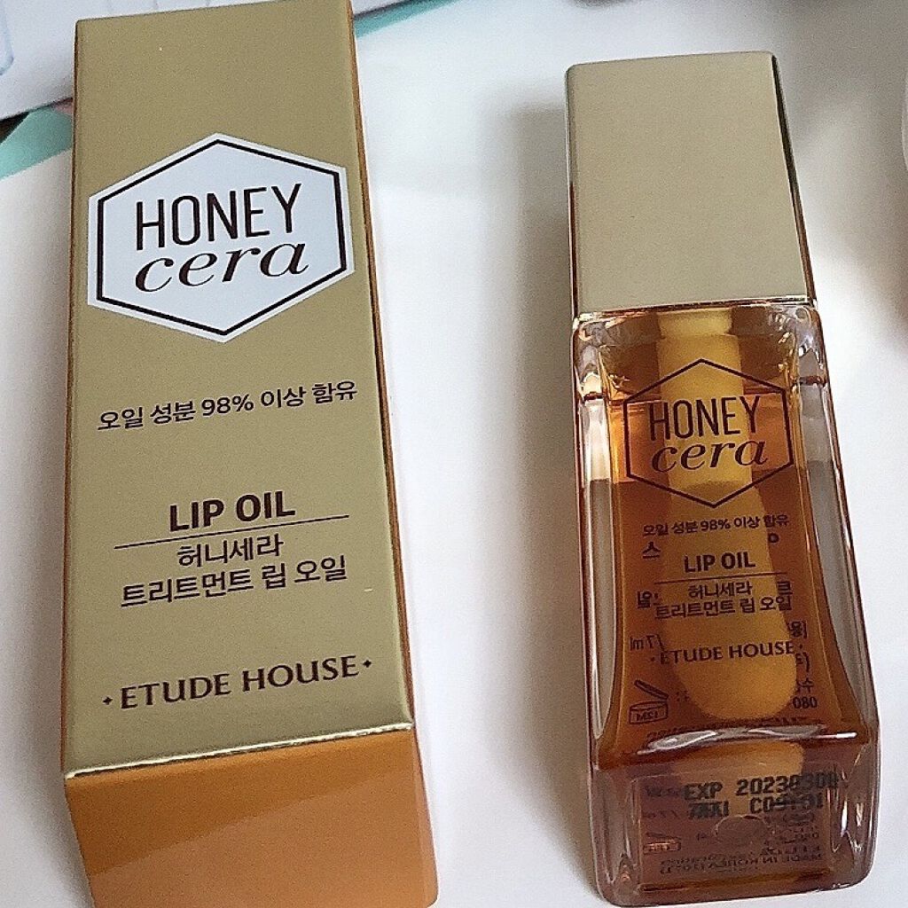 Hセラ トリートメント リップオイル/ETUDE/リップグロスを使ったクチコミ（1枚目）