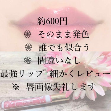 3.
      こんにちは☺️   ❁ohana❁です

前回の500円30色アイシャドウの投稿は見て貰えましたか？コスパ最強💪おすすめです✨


今回は、キャンメイクのリップについてご紹介します🙌
