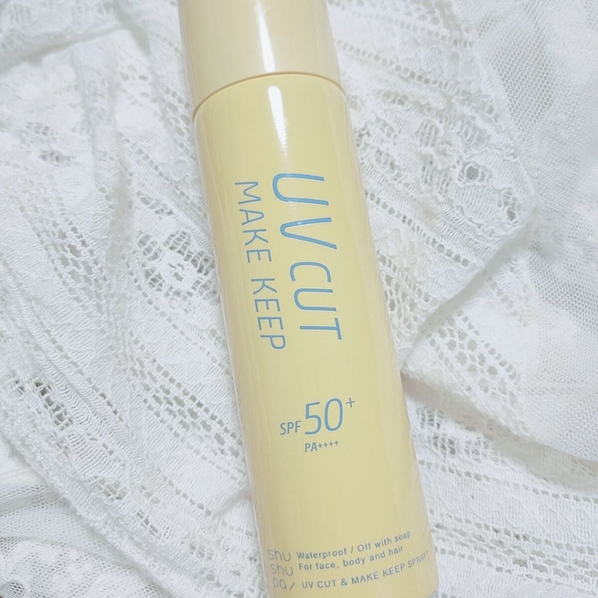 UVカット&メイクキープスプレー+ /shushupa!/日焼け止めミスト・スプレーを使ったクチコミ(1枚目)