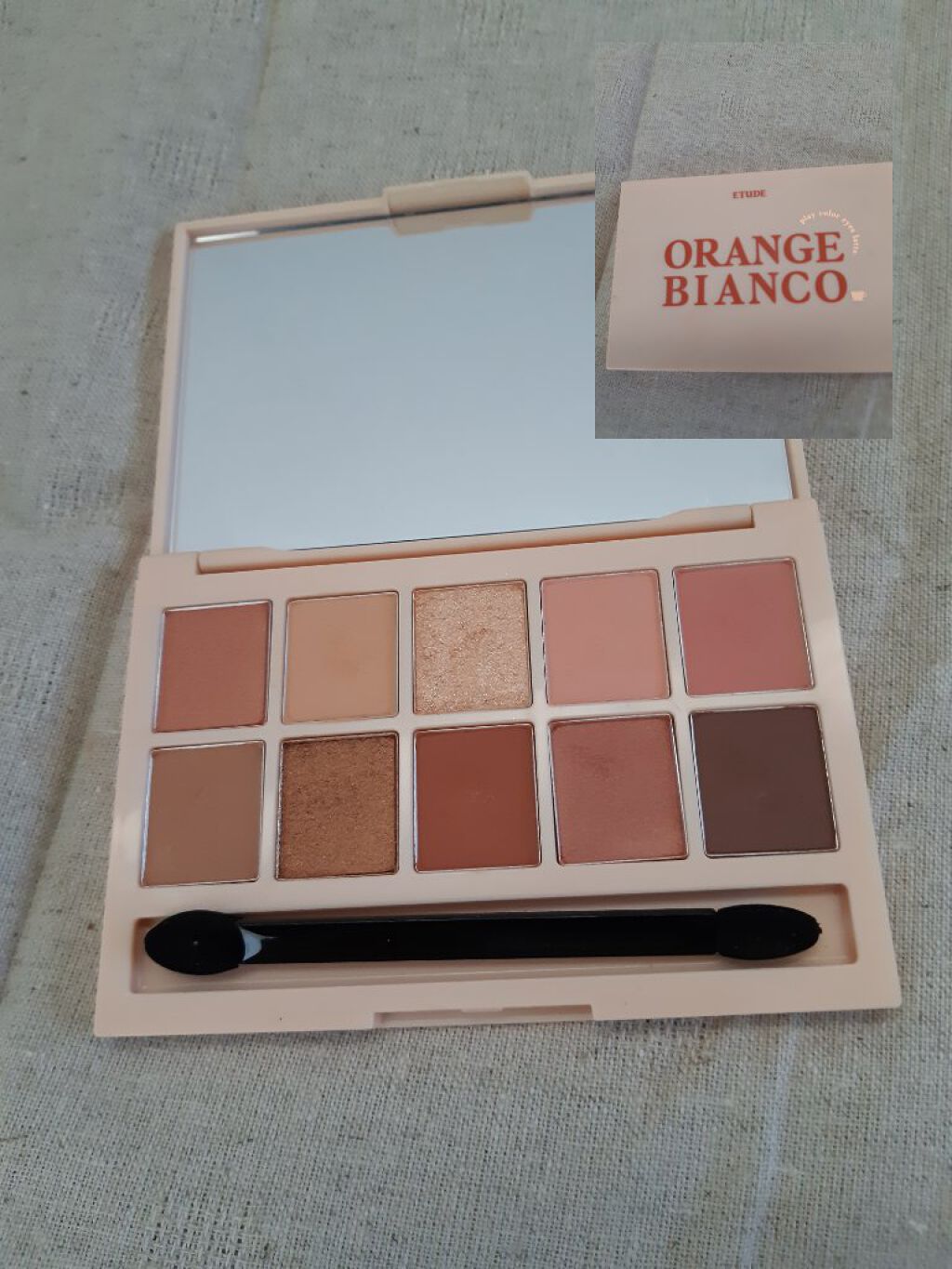 プレイカラーアイズ オレンジビアンコ/ETUDE/アイシャドウパレットを使ったクチコミ（1枚目）
