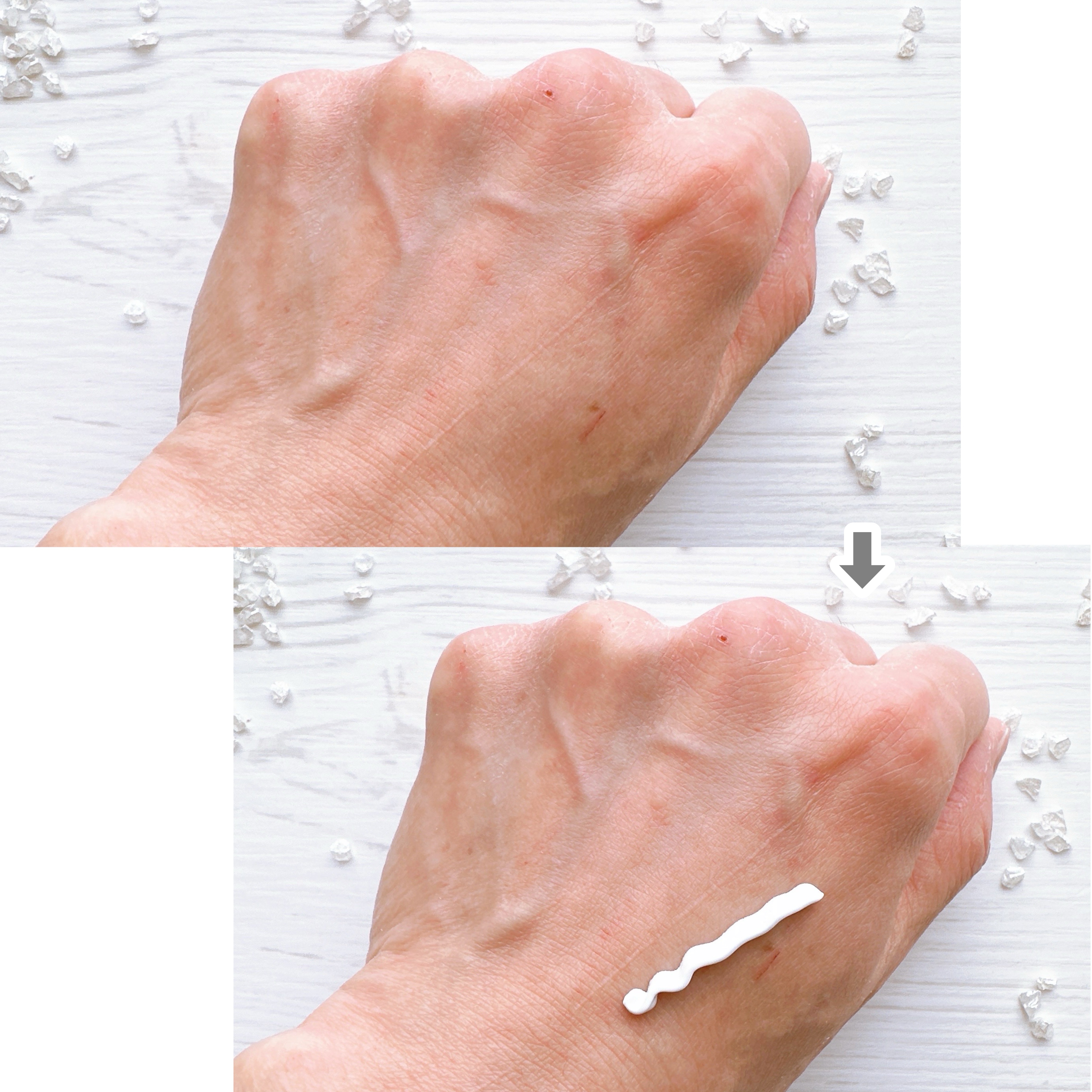 ホワイトニングドレストーンアップクリーム/COSNORI/化粧下地を使ったクチコミ（3枚目）