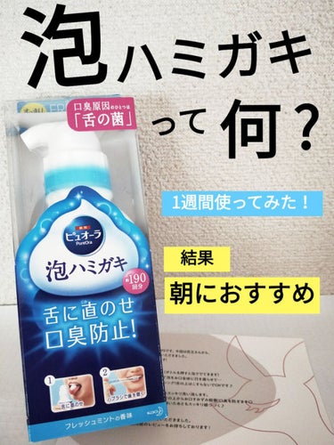 薬用ピュオーラ 泡で出てくるハミガキ/ピュオーラ/歯磨き粉を使ったクチコミ（1枚目）