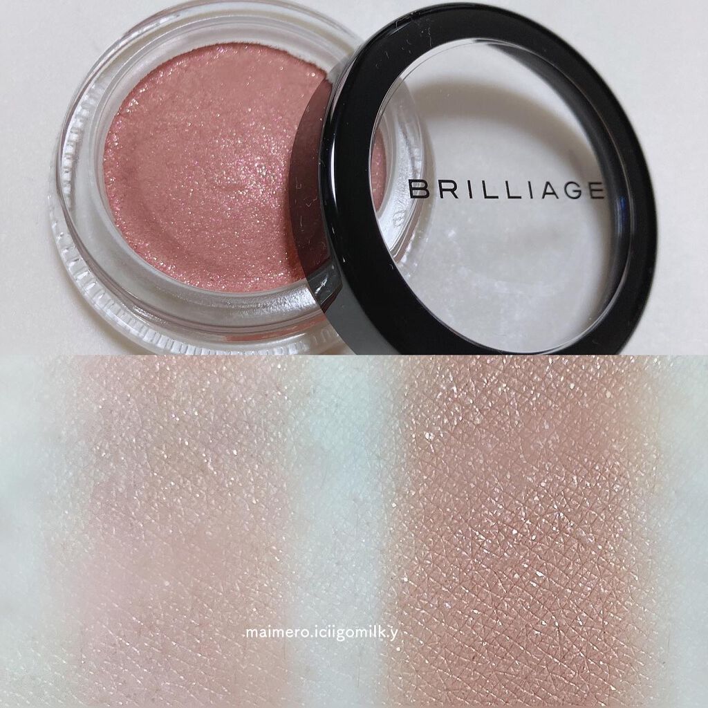 いちごみるく🐰🍼 on LIPS 「🍓ブリリアージュクチュールシャドーフォーアイズクリスタルベージ..」(3枚目)