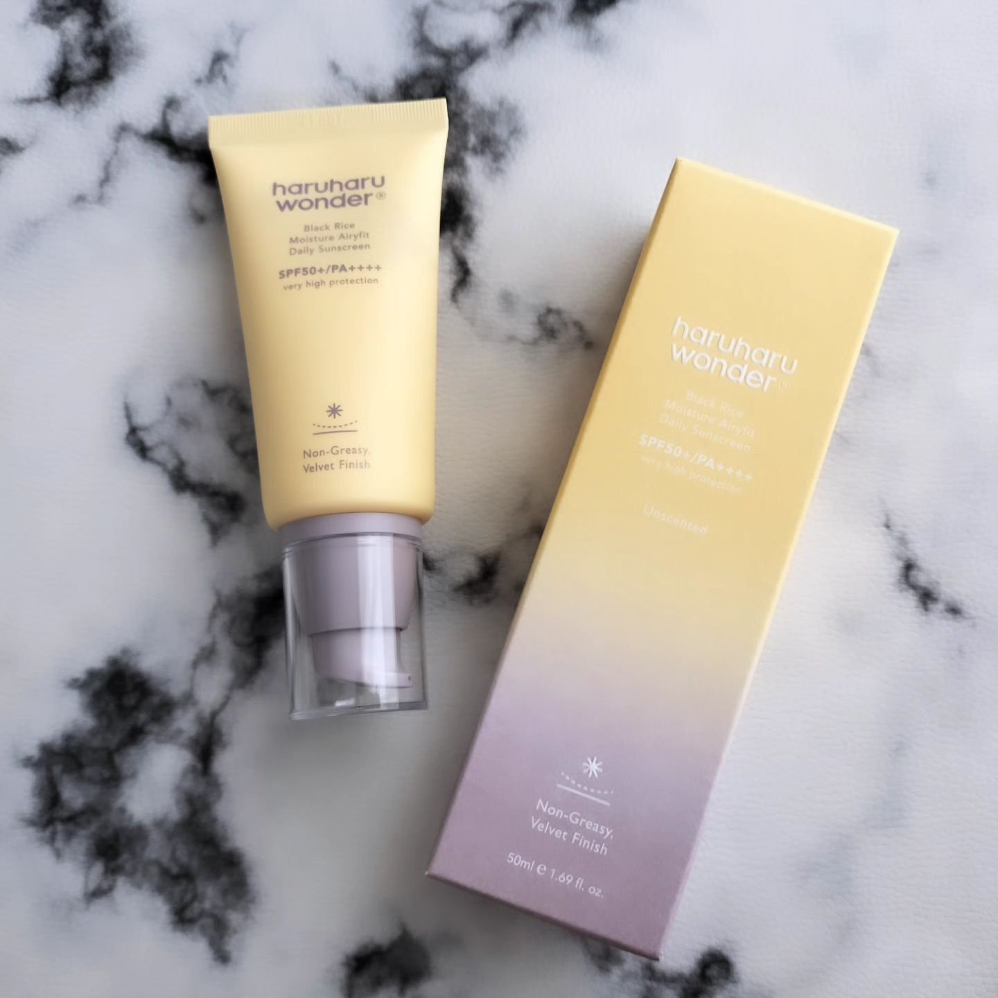 ブラックライスモイスチャーエアリーフィットデイリーサンスクリーン/haruharu wonder/日焼け止めクリームを使ったクチコミ（1枚目）