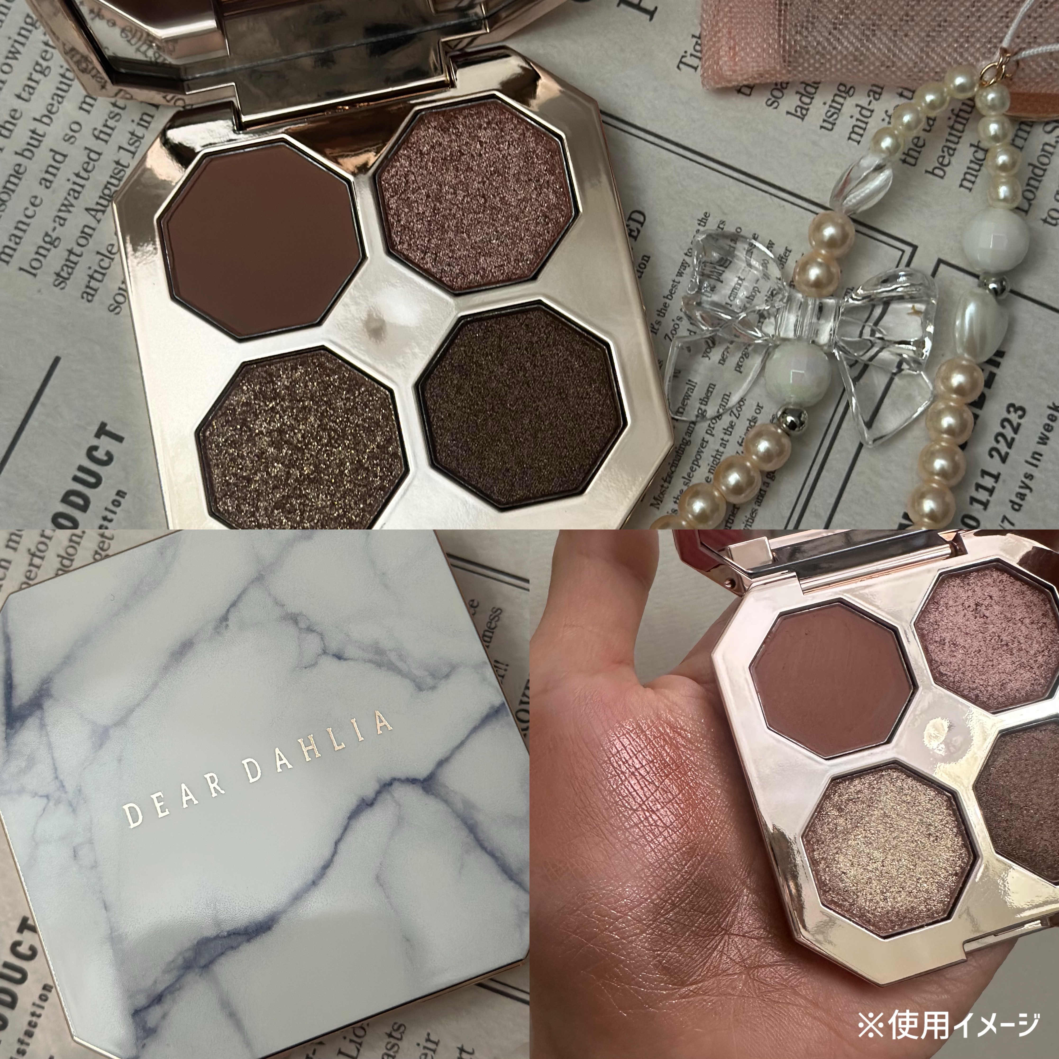 ドリームベルベットアイシャドウパレット/DEAR DAHLIA/アイシャドウパレットを使ったクチコミ（2枚目）
